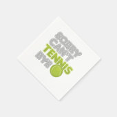 残念なCant Tennis Byeコートプレーヤーラケットトレーナー スタンダードカクテルナプキン (角)