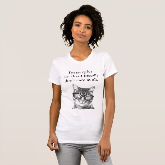 残念なIm私が文字通りワイシャツを気にしない公正 Tシャツ (正面フル)
