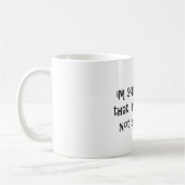 残念なIm私が文字通り気にしない公正 コーヒーマグカップ (左)