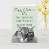 残念ね、体調が悪いんだね。猫のユーモアから早く回復してね カード (黄色い花)