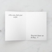 残念エイリアンによって誘拐されました カード (内部)