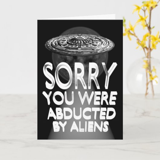残念エイリアンによって誘拐されました カード (黄色い花)