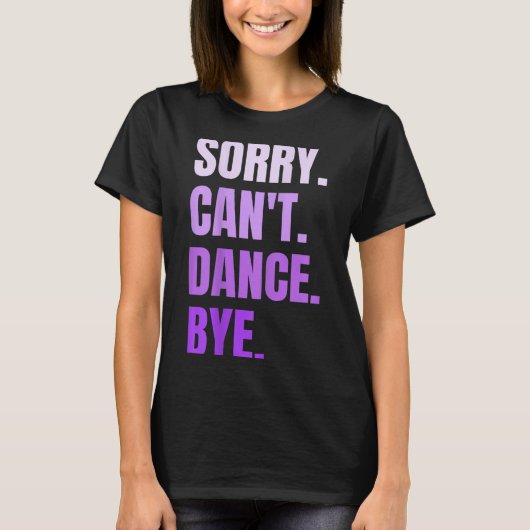 残念ダンスできないバイ・レトロ面白ダンサー踊るD Tシャツ (正面)