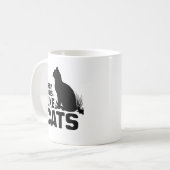 残念男子 猫が好きです -.png コーヒーマグカップ (正面左)