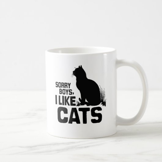 残念男子 猫が好きです -.png コーヒーマグカップ (右)