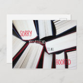 残念私の週末は完全に予約されます ポストカード (正面/裏面)