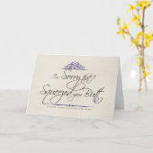 残念私はあなたのお尻を絞りました カード (黄色い花)