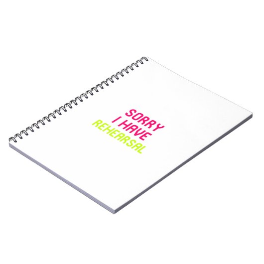 残念私はリハーサルのミュージカルシアターを有します ノートブック (左側)