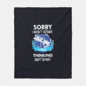 残念私は低音の魚釣りのスポーツを聞いていませんでした フリースブランケット (正面)