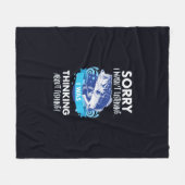 残念私は低音の魚釣りのスポーツを聞いていませんでした フリースブランケット (正面(横))