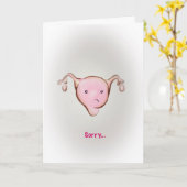 残念私は卵巣機能しました カード (黄色い花)