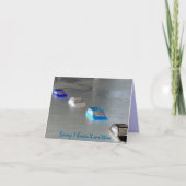 "残念私は書きませんでした: 私はずっと圧倒された"カードです カード (正面)