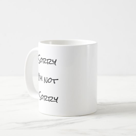 残念私は残念ではないコーヒー・マグではないです コーヒーマグカップ (正面左)