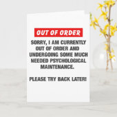 残念私は現在故障中です カード (黄色い花)