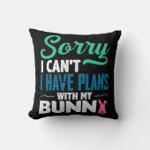 残念私は私私のバニーとの計画を有してはいけません クッション (正面)