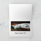 残念私は遅い挨拶状です カード (内部)