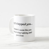 残念私は…強く打ちました コーヒーマグカップ (正面左)