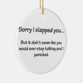 残念私は…強く打ちました セラミックオーナメント (右)