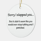 残念私は…強く打ちました セラミックオーナメント (左)