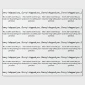 残念私は…強く打ちました ラッピングペーパー (フラット)