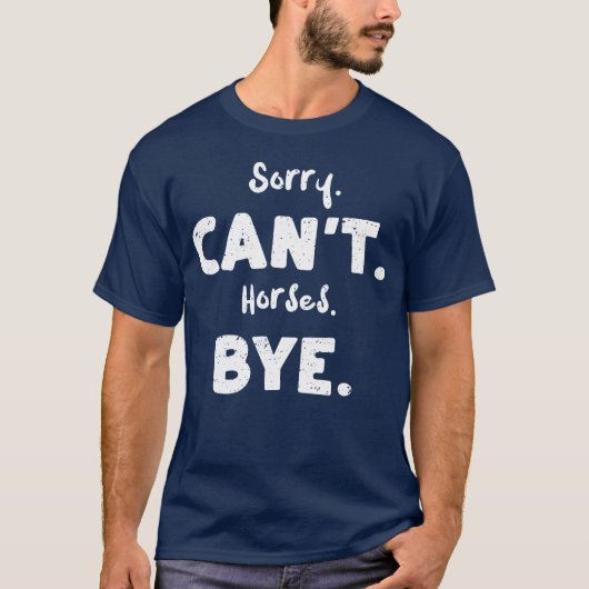 残念馬はバイバイ馬 Tシャツ (正面)