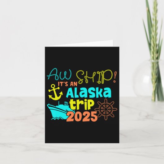 残念!アラスカ旅行2025 カード (正面)
