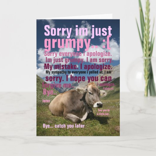 残念 カード (正面)