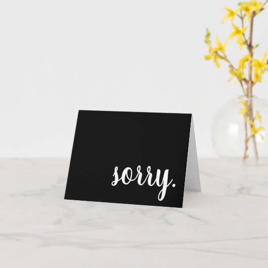 残念 カード (黄色い花)