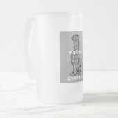 残業ホーム飲み物用品バーウェアフロステッドビールグラス フロストグラスビールジョッキ (正面左)