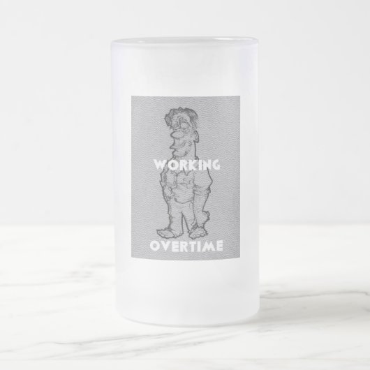 残業ホーム飲み物用品バーウェアフロステッドビールグラス フロストグラスビールジョッキ (中央)