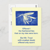 残虐なマスのはがき ポストカード (正面/裏面)