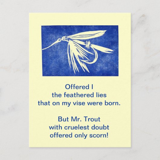 残虐なマスのはがき ポストカード (正面)