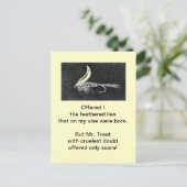 「残虐なマス」のはがき ポストカード (スタンド正面)