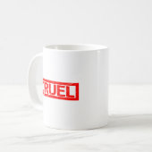 残虐な切手 コーヒーマグカップ (正面左)