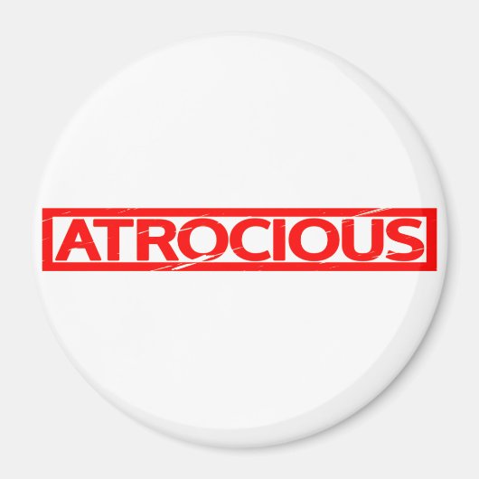 残虐な切手 マグネット (正面)