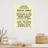 残虐な弁護士の名おもしろい前 ポスター (キッチン)