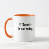 残酷しかしおもしろいそれSecurity Managerの引用文の冗談 マグカップ (左)