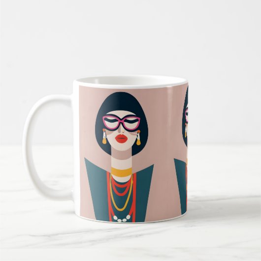 残酷で厳格な先生 コーヒーマグカップ (左)