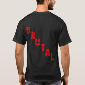 残酷なカボチャロゴ Tシャツ (裏面)