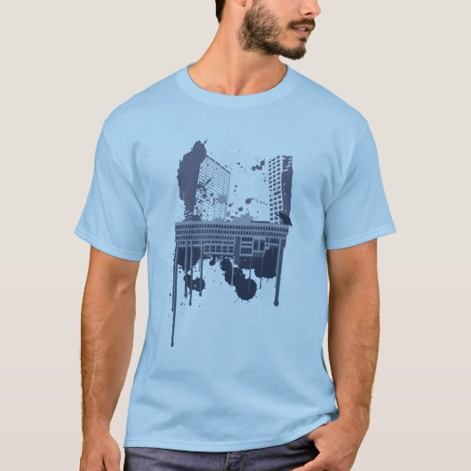 残酷なボストン(青い版) Tシャツ (正面)
