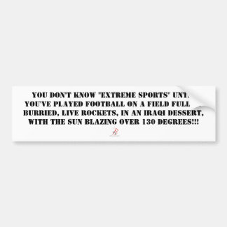 残酷なムーサの"極端軍隊"のバンパーステッカー遊ばします バンパーステッカー