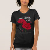 残酷な優美さ 赤薔薇 ゴシック グラフィック Tシャツ (正面)
