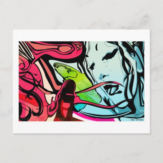 残酷な実験はがき ポストカード (正面)