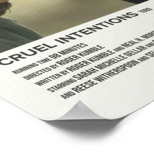 残酷な意図1999 ポスター (角)