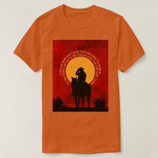 残酷な残酷な世界 Tシャツ (デザイン正面)