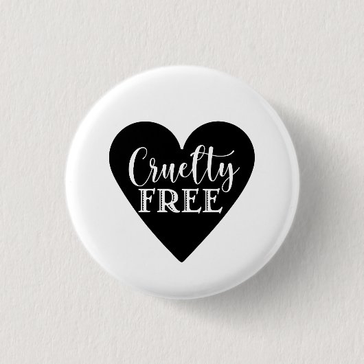 残酷な自由ハート 缶バッジ (正面)