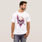 残酷な詩人のドクロ Tシャツ (正面フル)