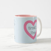 残酷の自由なビーガンか菜食主義の青いマグ ツートーンマグカップ (正面右)