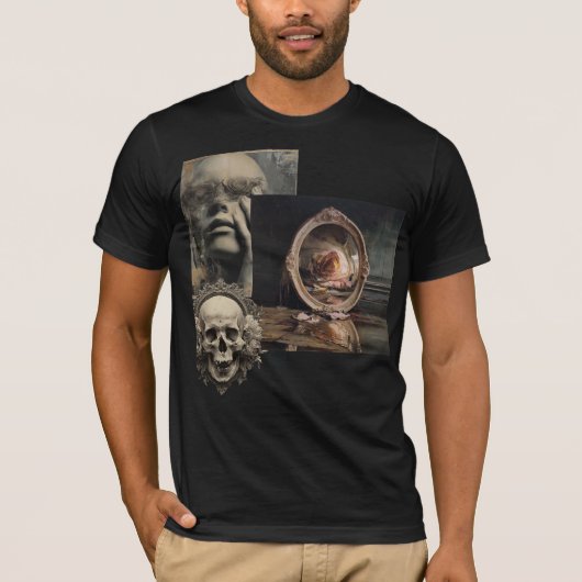 残響の聖櫃 – 神秘のコラージュTシャツ Tシャツ (正面)