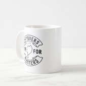 残飯は支離滅裂だ コーヒーマグカップ (正面左)